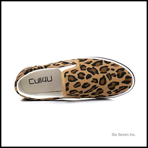 Classic Slip On Sneakers Canvas Low Top Comfortable Memory Cushion Casual - Picture 5 of 7